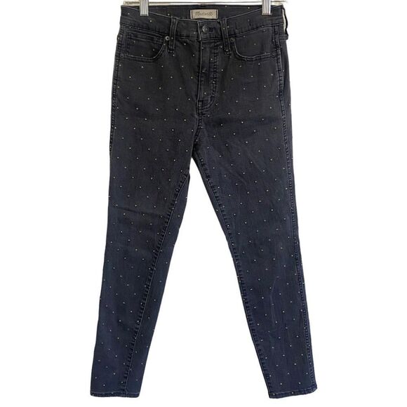 MADEWELL Metallic Dot Edition 10” High Rise Skinny Jeans - Picture 4 of 14